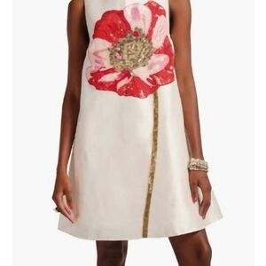Frances Valentine Red Floral Mini Dress
